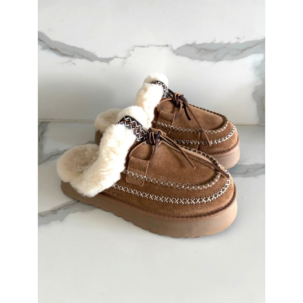 UGG DISQUETTE ALPINE SLIPPER CHESTNUT WOMEN'S SIZE 9